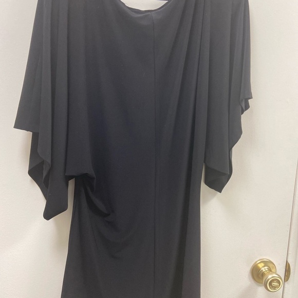 Norma Kamali, black batwing dolman sleeve extra large top - Picture 4 of 4